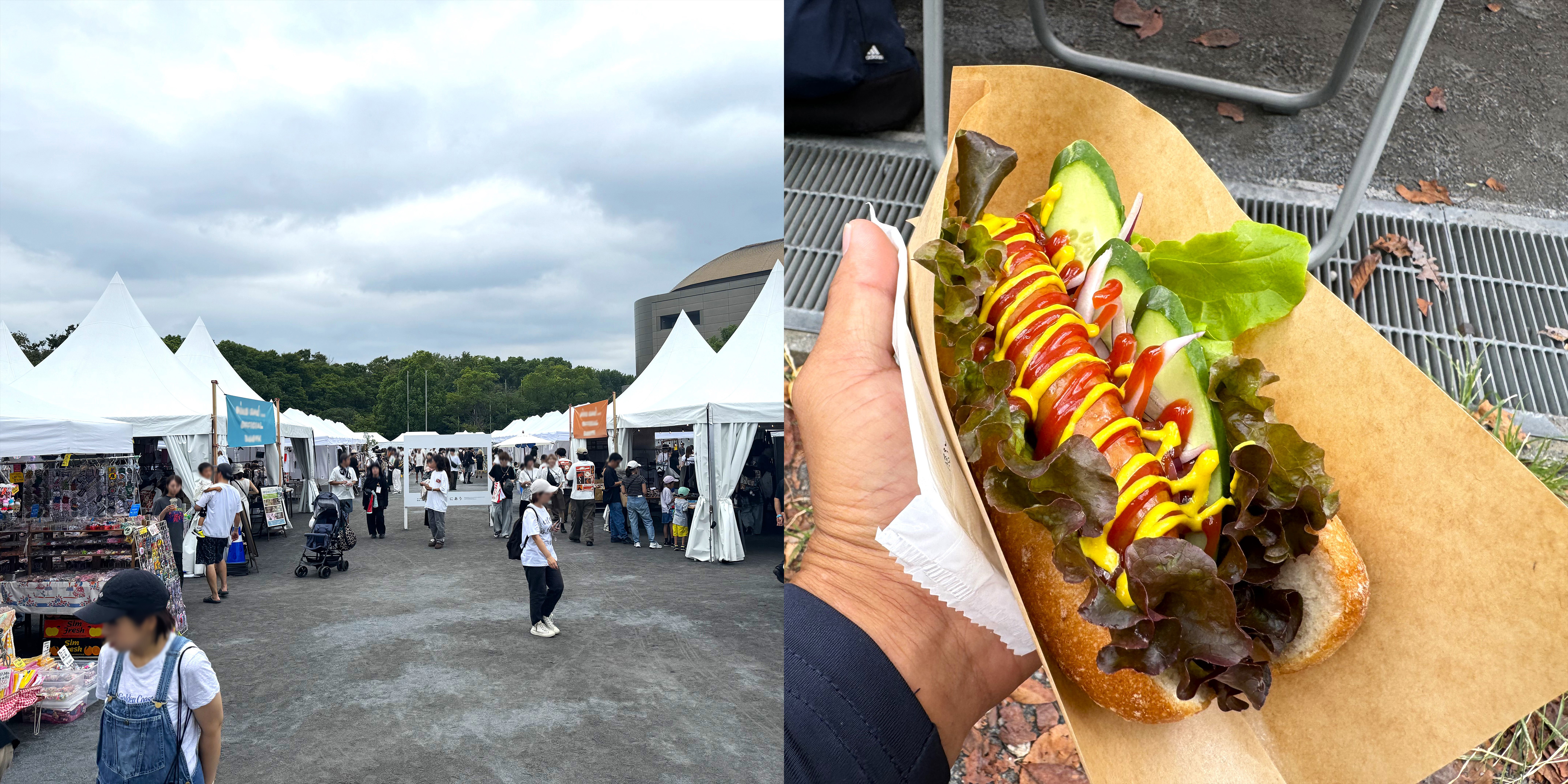 キッチンカーで食事