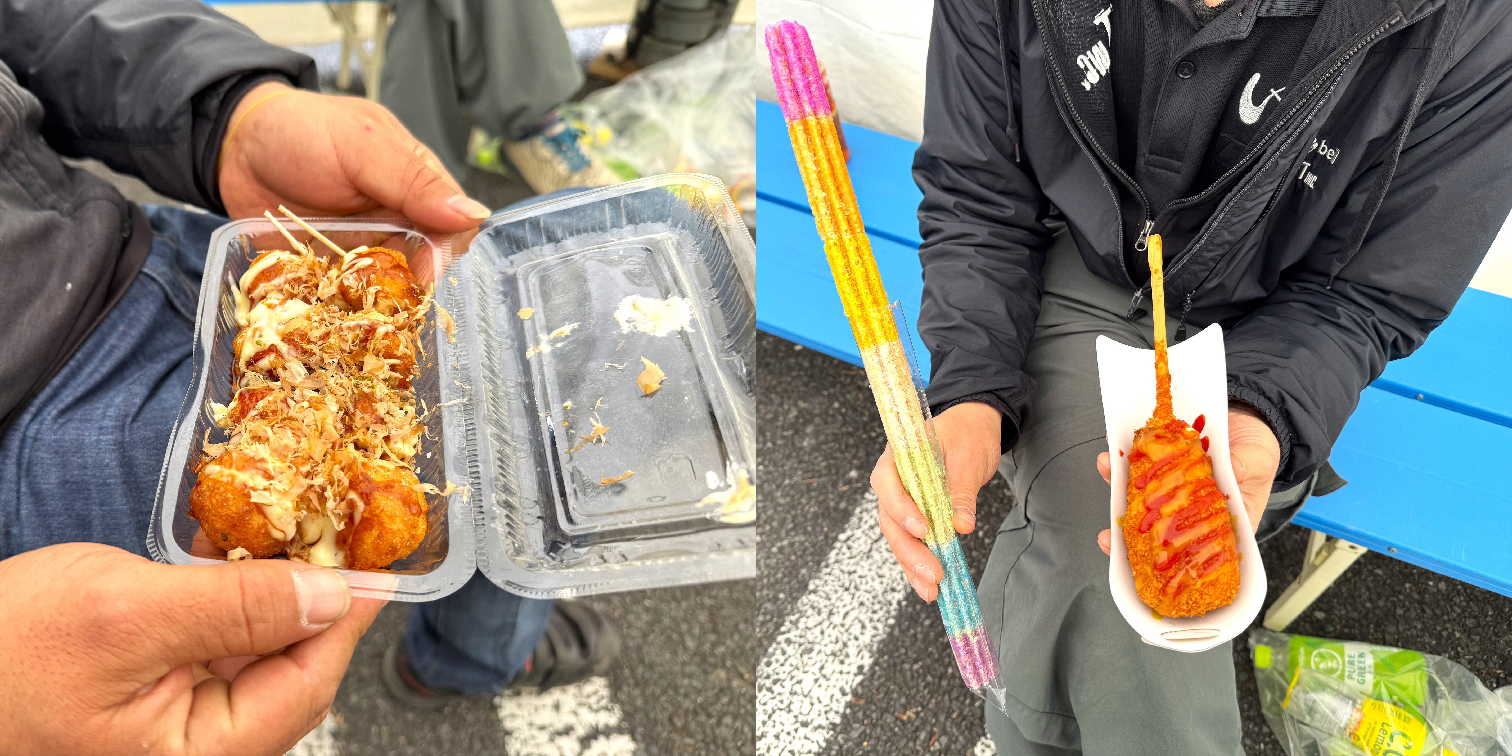 キッチンカーで食事